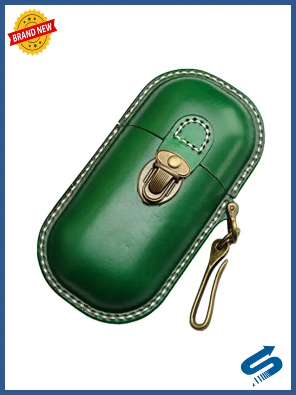 Handmade Leather Eyeglass Case Hard Shell Retro Sunglasses Case Glasses